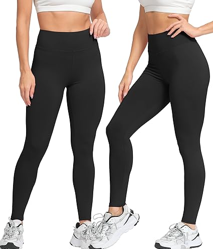 women high waisted leggings tummy control yoga pants soft stretch workout gym activewear