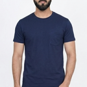 Men’s Pocket T-Shirt 100% Cotton – Breathable Moisture-Wicking Crew Neck Tee